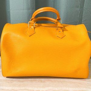 Louis Vuitton Epi Speedy 30 Orange Mandarin
